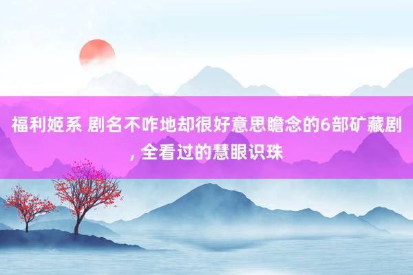 福利姬系 剧名不咋地却很好意思瞻念的6部矿藏剧， 全看过的慧眼识珠